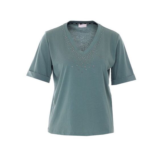 Liu Jo Women T-Shirt With Rhinestones